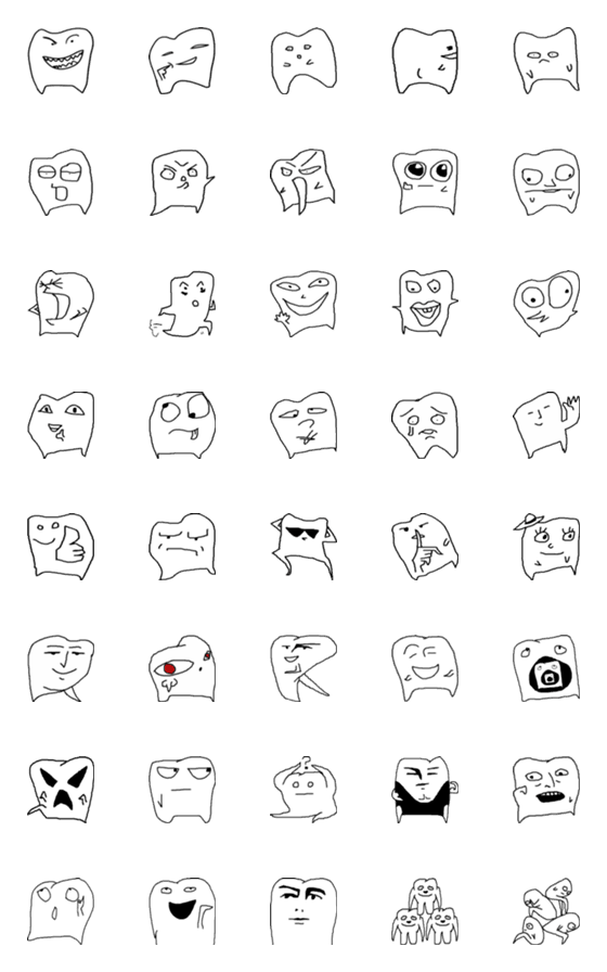 [LINE絵文字]toothman - YEAH！の画像一覧