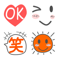 [LINE絵文字] 大人のかわいいゆる絵文字の画像