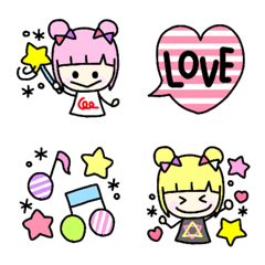 【派手かわ】おだんごちゃん♥2の絵文字メイン画像