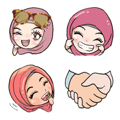 [LINE絵文字] Muslimah Emojiの画像