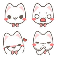 [LINE絵文字] Milky Cat Emojiの画像