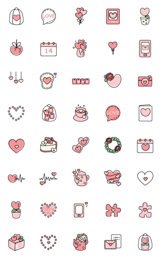 [LINE絵文字]Cute items 3 ^^の画像一覧