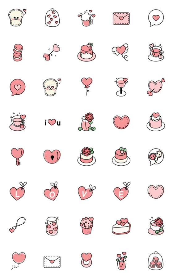 [LINE絵文字]Cute items 2 ^^の画像一覧