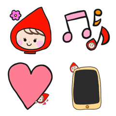 [LINE絵文字] 赤ずきんちゃんの画像