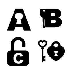 [LINE絵文字] Key ＆ Lock Emojiの画像