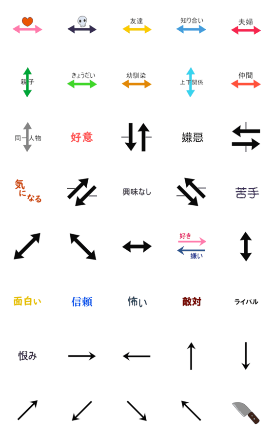 [LINE絵文字]相関図作ろうの画像一覧