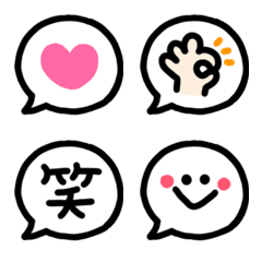 ゆるかわフキダシの絵文字メイン画像