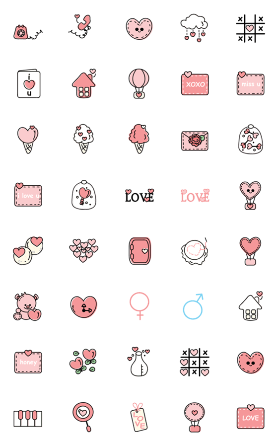 [LINE絵文字]Cute items 4 ^^の画像一覧