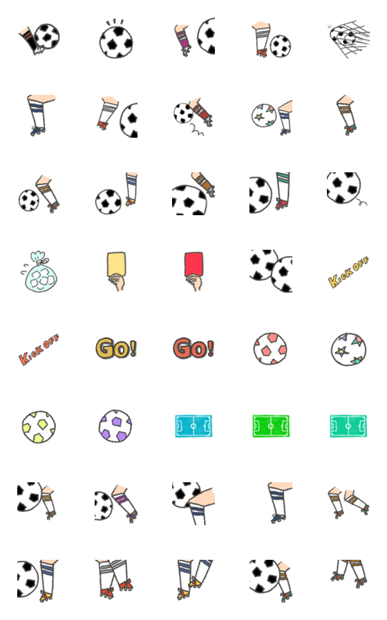 [LINE絵文字]サッカーの絵文字＿の画像一覧