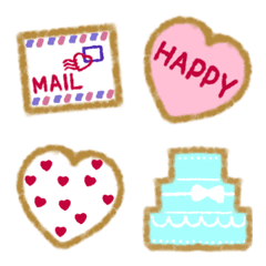 [LINE絵文字] アイラブ Cookies 絵文字の画像