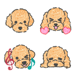 [LINE絵文字] The pretty Toy Poodleの画像