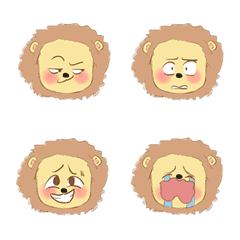 [LINE絵文字] Cutie Lionの画像