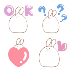 たまごうさぎの絵文字メイン画像