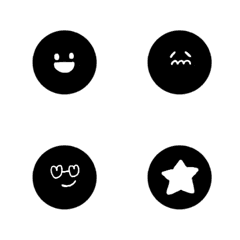 Line絵文字 使いやすいシンプルな黒の絵文字 1 40種類 1円 Line絵文字 使いやすいシンプルな黒の絵文字 1 40種類 1円
