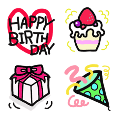 [LINE絵文字] birthday絵文字の画像
