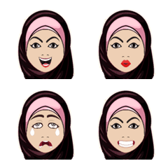 [LINE絵文字] Hijaber Emojiの画像