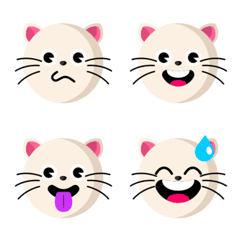 [LINE絵文字] Cute Little Cat Emojiの画像