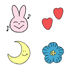 [LINE絵文字] うさぎの心情の画像