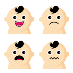 [LINE絵文字] Cute Baby Boy Emojiの画像