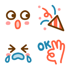 よく使う！シンプル顔文字＊基本セットの絵文字メイン画像