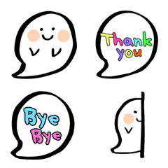 simple【おばけ】の絵文字の絵文字メイン画像