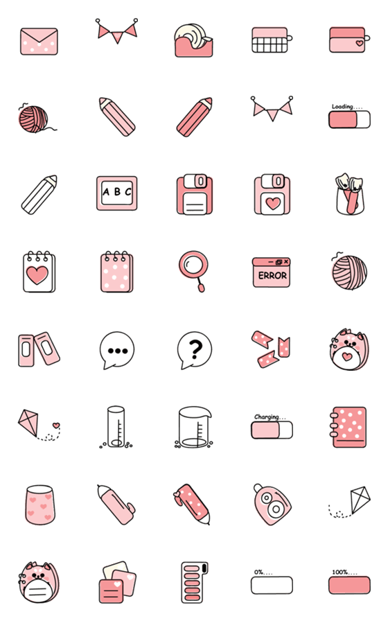 [LINE絵文字]Cute items 8 ^^の画像一覧