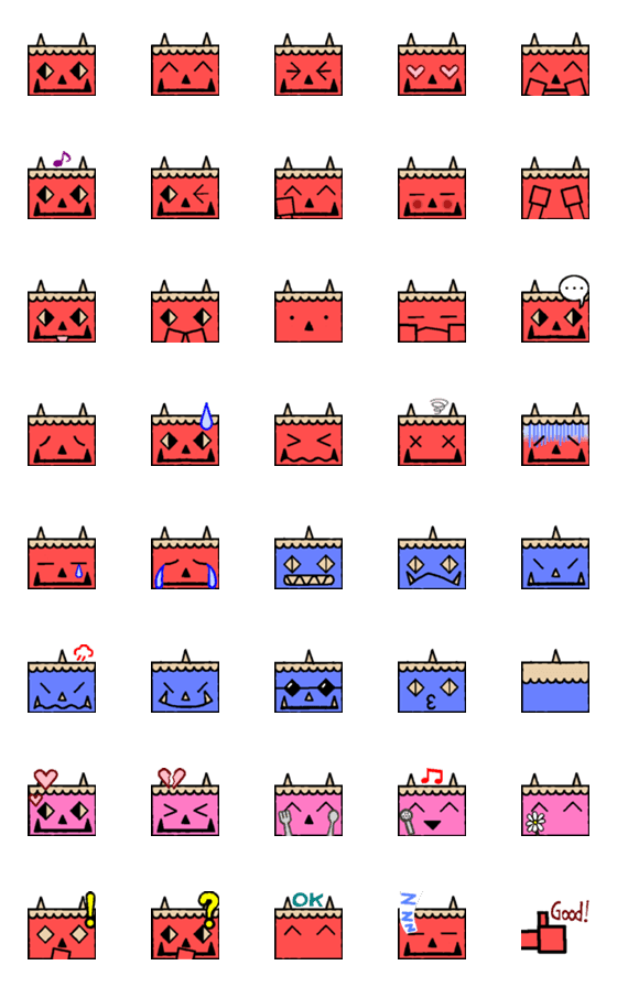 [LINE絵文字]鬼ロボの画像一覧