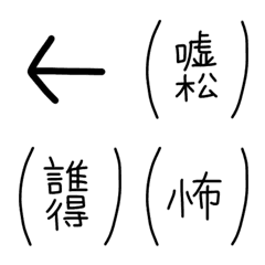 [LINE絵文字] ツッコミ絵文字（名詞、言葉、ひとこと編）の画像