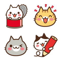 [LINE絵文字] ねこの缶詰め きほんの絵文字の画像