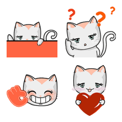 [LINE絵文字] CHABBY CAT EMOJIの画像