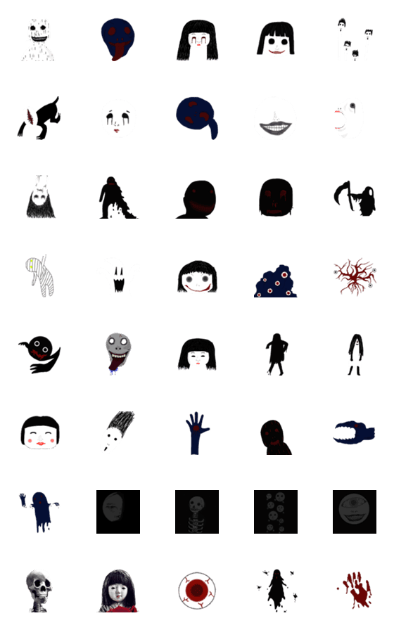 [LINE絵文字]ダークモンスターの画像一覧