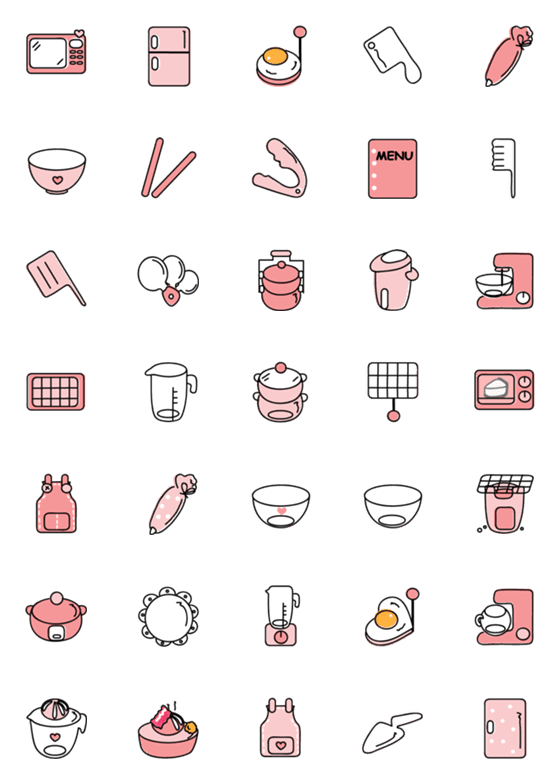 [LINE絵文字]Cute items 10 ^^の画像一覧