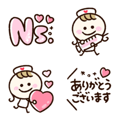 [LINE絵文字] ゆるかわ♡ナースの画像