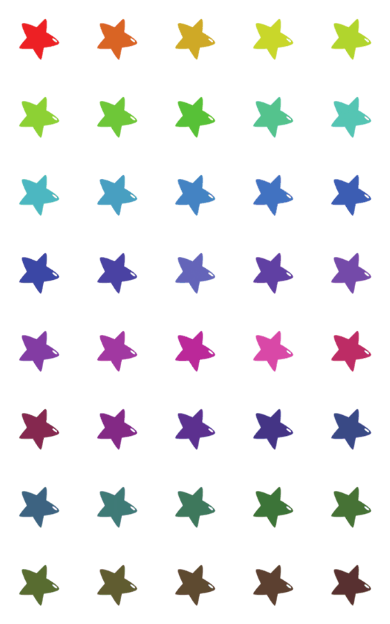 [LINE絵文字]color starの画像一覧