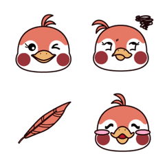 [LINE絵文字] simple bird emojiの画像