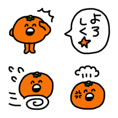 [LINE絵文字] MIKAN☆(^◒^) (よく使う台詞フキダシ付き)の画像