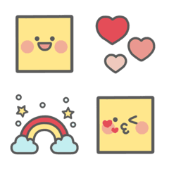 [LINE絵文字] The Square Emojiの画像