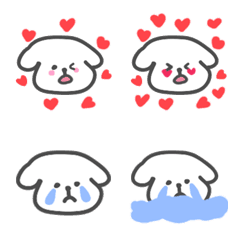 [LINE絵文字] a cute little puppyの画像