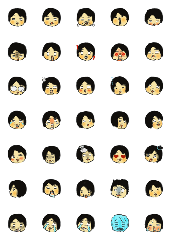 [LINE絵文字]K. lol face iconの画像一覧