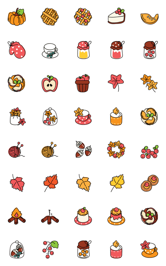 [LINE絵文字]Cute items 12 ^^の画像一覧