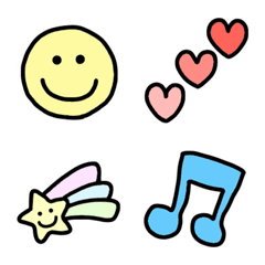 シンプル＆カラフル絵文字の絵文字メイン画像