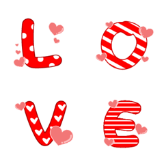 [LINE絵文字] Greeting In LoVeの画像