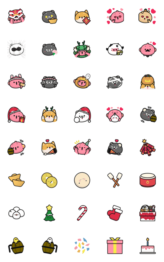 [LINE絵文字]Festival Emoji by Oggioの画像一覧