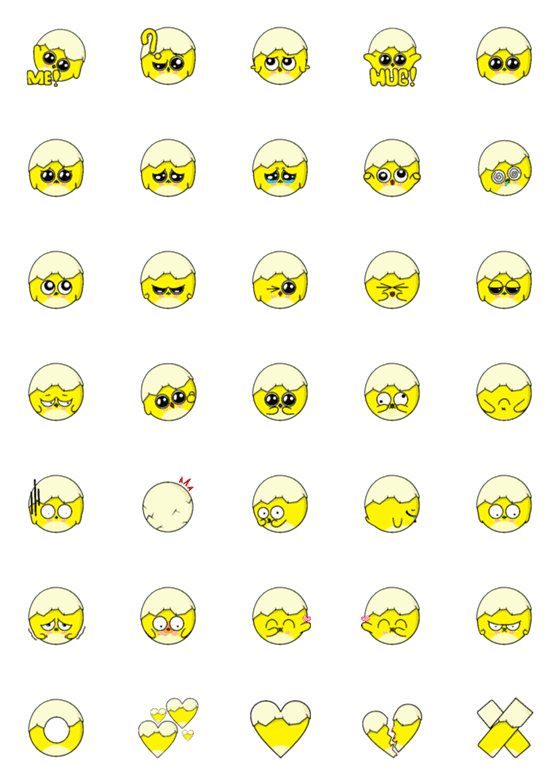 [LINE絵文字]Baby Pok Pok : Emoticonの画像一覧