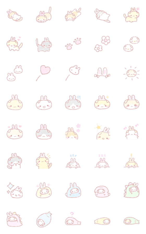 [LINE絵文字]すこてぃっしゅらびっとの画像一覧