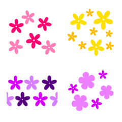 [LINE絵文字] かわいいお花の絵文字6(小さめサイズ)の画像