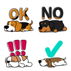 [LINE絵文字] Lazy dogの画像