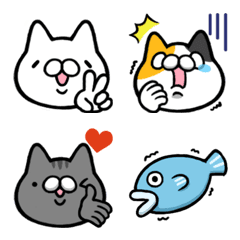 [LINE絵文字] ねこみたいなやつの絵文字の画像