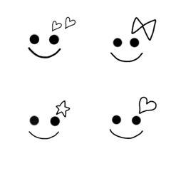 monotone emoji cuteの絵文字メイン画像