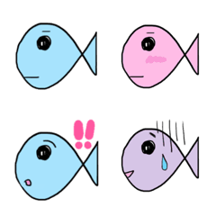 [LINE絵文字] 青魚の画像